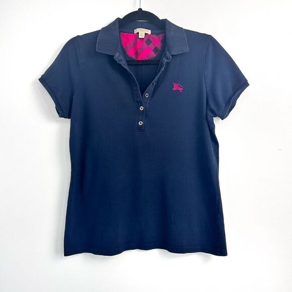 Burberry Brit Navy Polo Sz Large - Picture 1 of 10